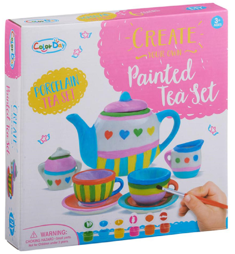 Giftworks Create Your Own Painted Porcelain Tea Set