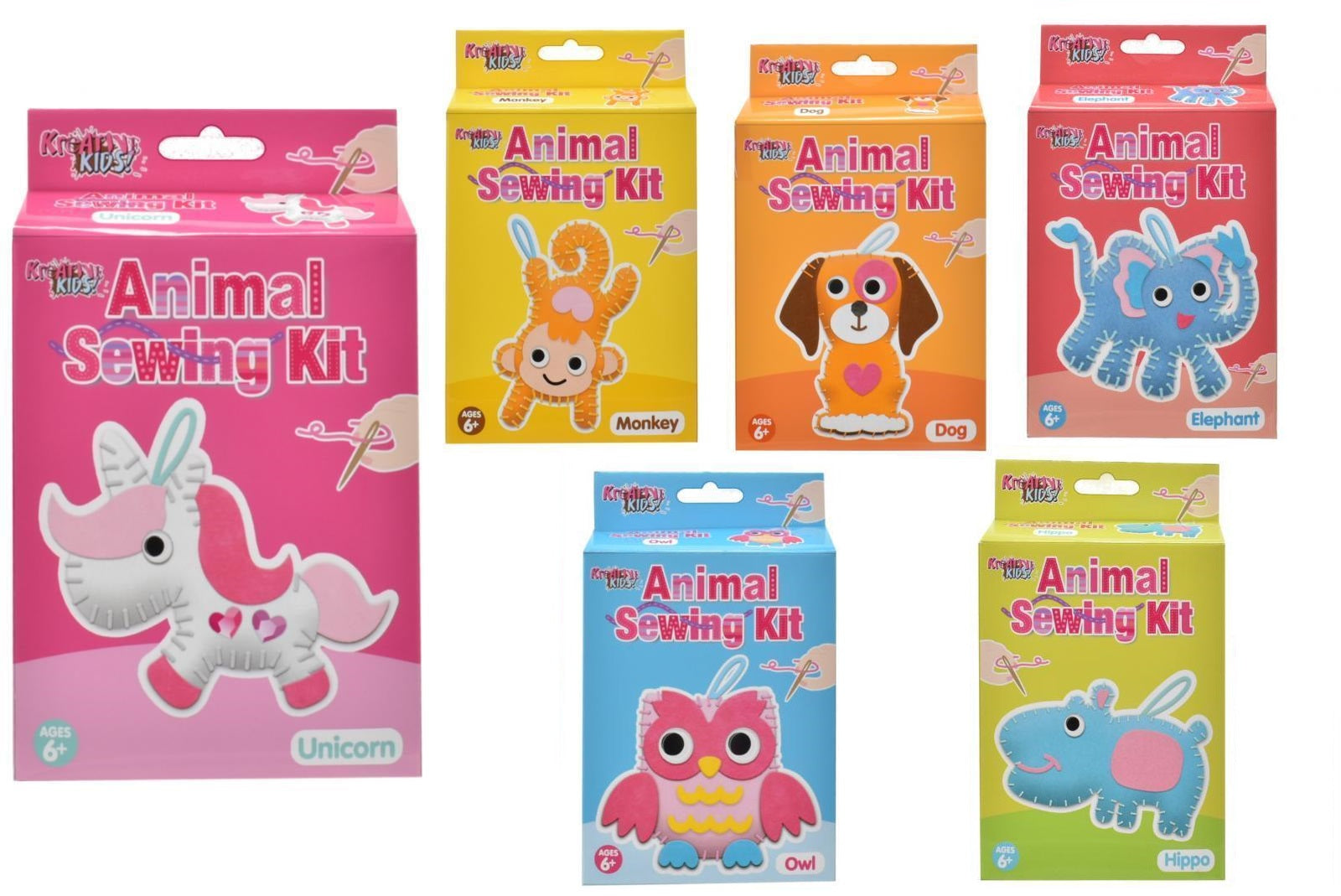 Animal Sewing Kit (6 Assorted Choices)