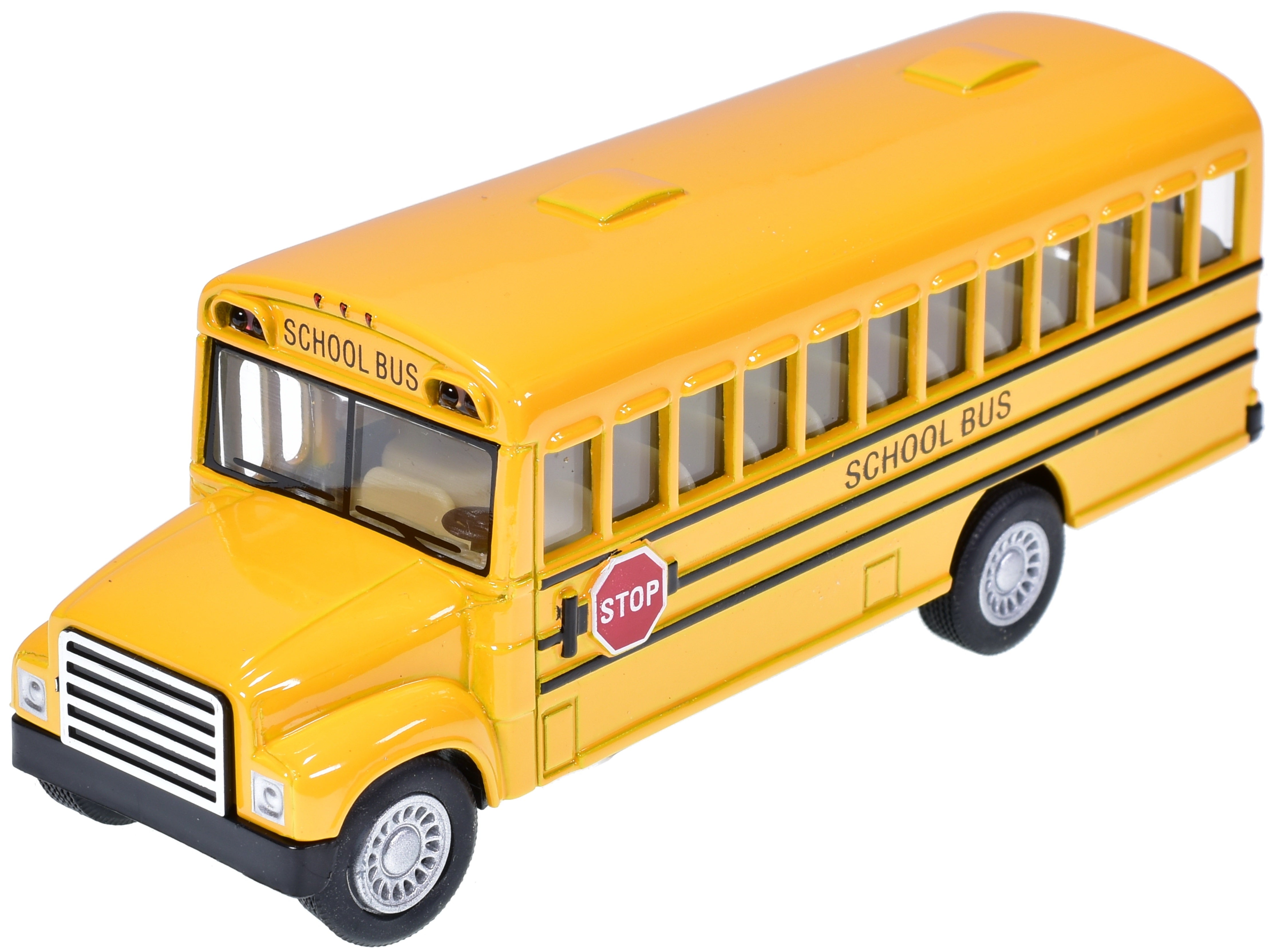Kinsfun Pullback Diecast School Bus