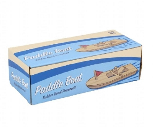 Wooden Rubber Band Paddle Boat
