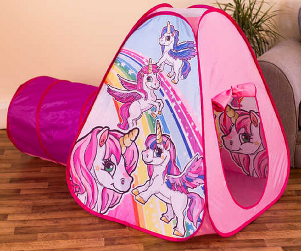 HGL Unicorn Pop Up Tent And Tunnel