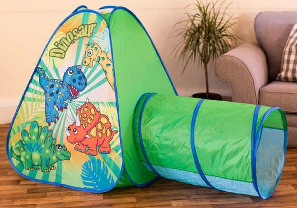 HGL Dinosaur Pop Up Tent And Tunnel