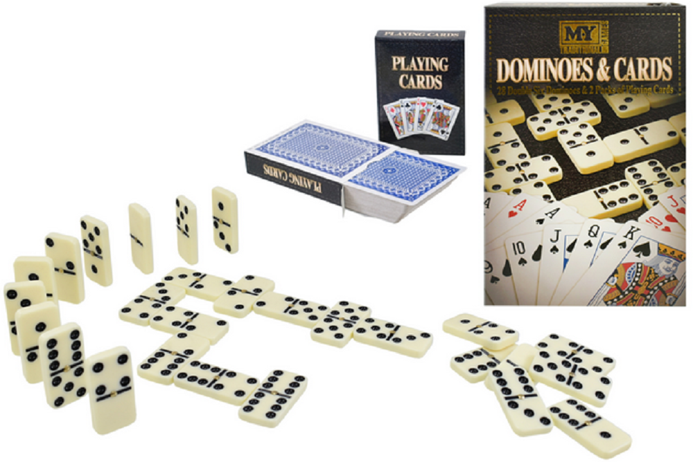 M.Y Games Dominoes & Cards Set 28PCS