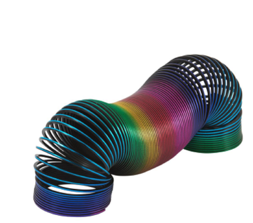 Giftworks Metallic Effect Rainbow Spring 15cm