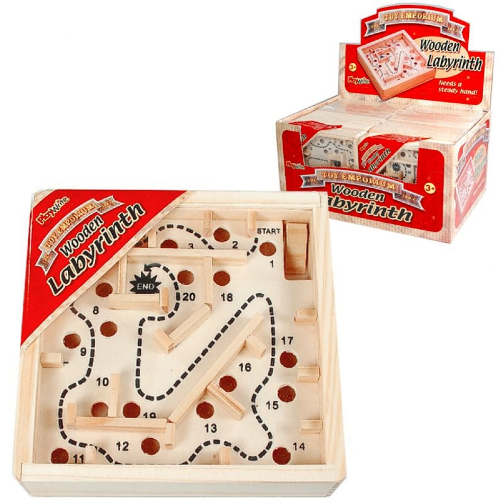 Wooden Labyrinth Maze Game