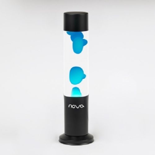 Nova Lava Lamp Clear Liquid Blue Wax
