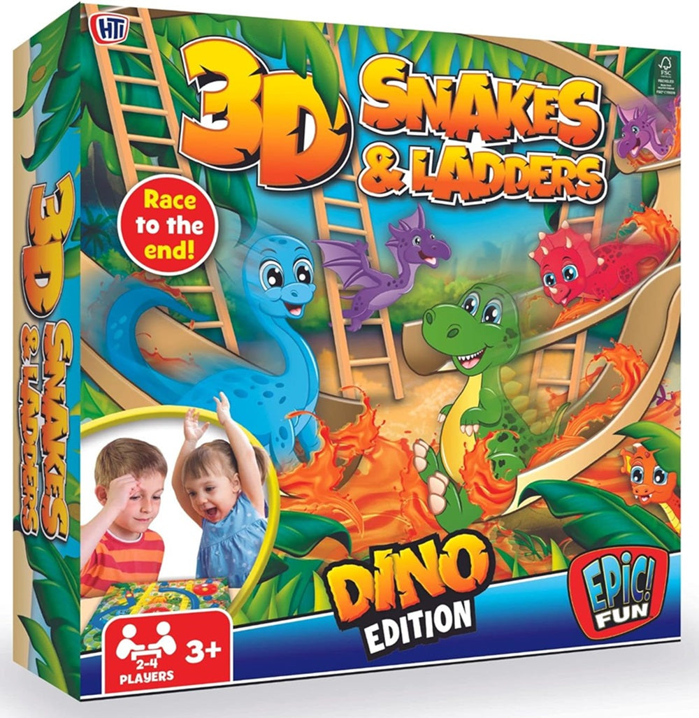 HTI 3D Snakes & Ladders Dino Edition