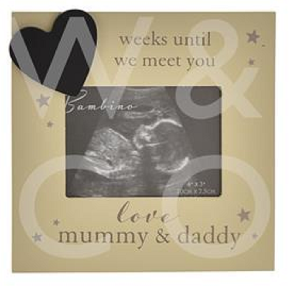 Bambino Countdown Scan Frame Mum & Dad