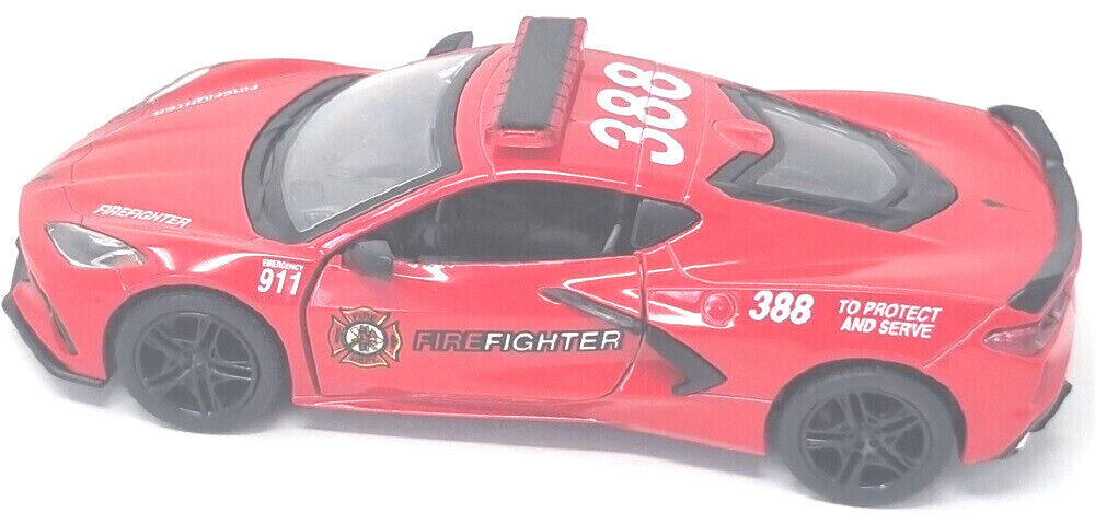 Kinsmart 2021 Corvette Police-Firefighter 1:36 Model