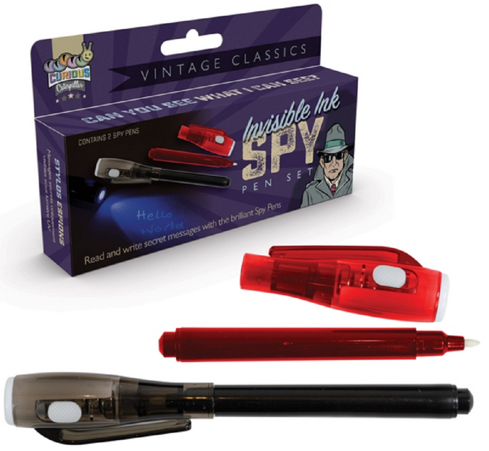 Funtime Gifts Invisible Ink Spy Pen Set