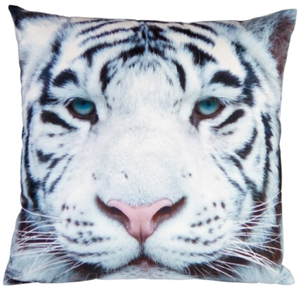 Ravensden Soft White Tiger Cushion