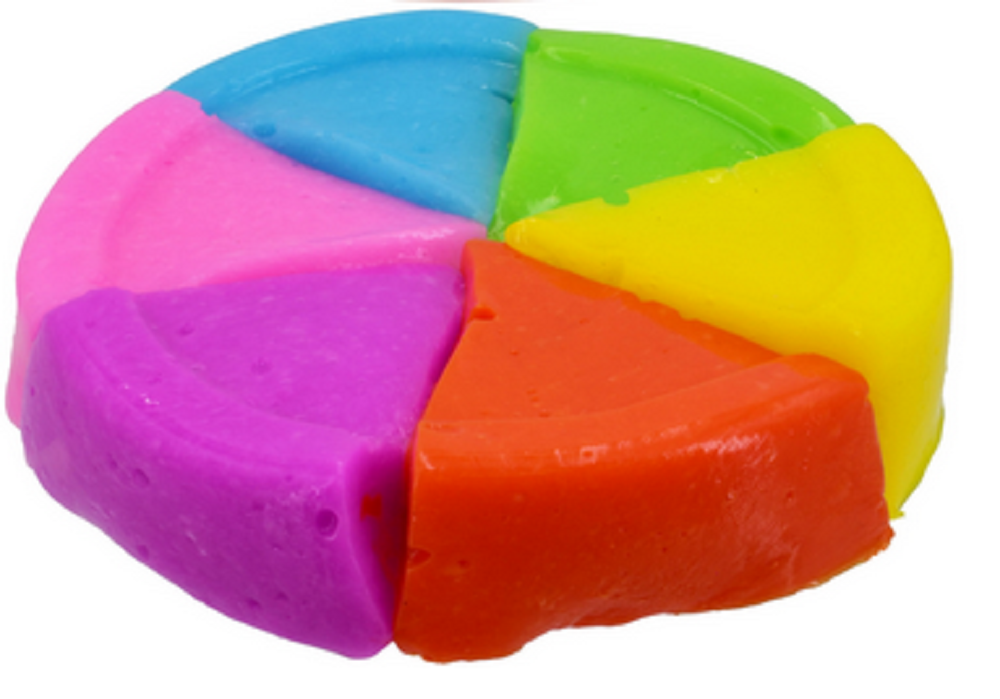 Kandytoys 6-In-1 Rainbow Putty