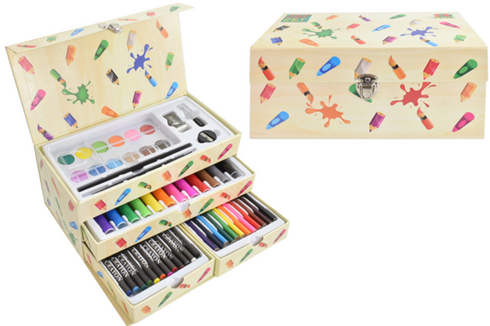 Kandytoys 54pc Art Set In Carry Box