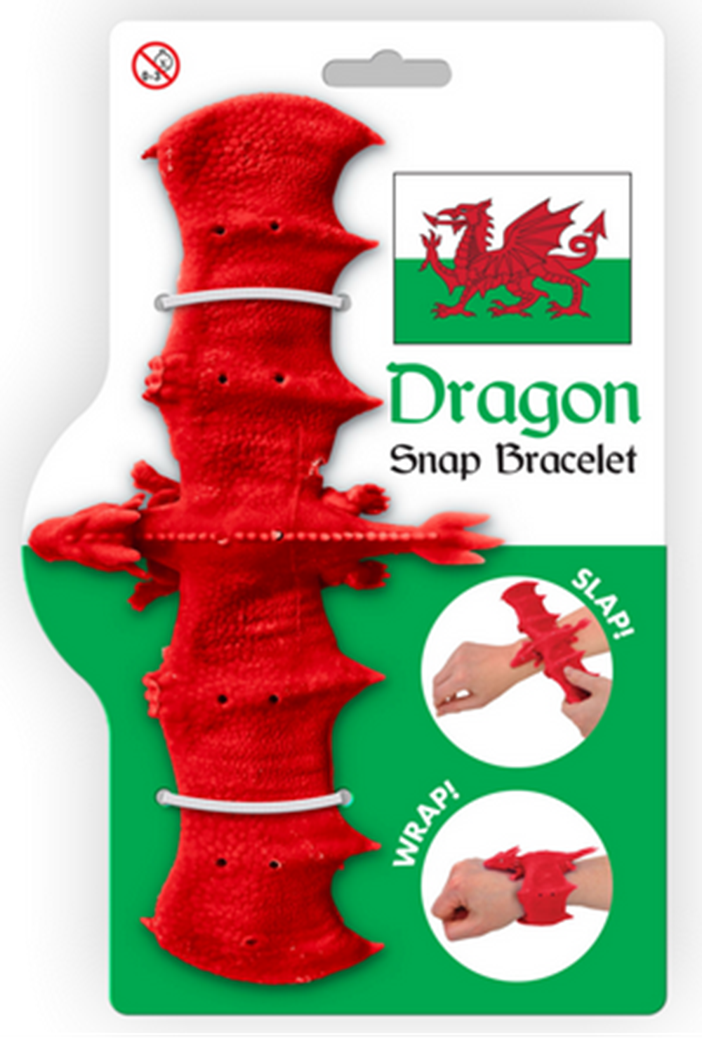 Kandytoys Welsh Dragon Snap Bracelet