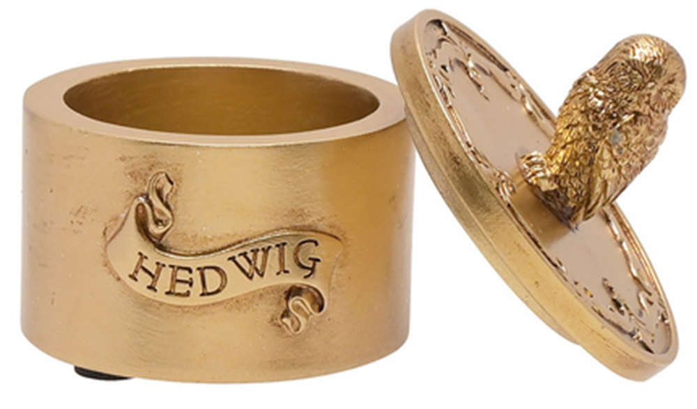 Harry Potter Hedwig Golden Trinket Pot