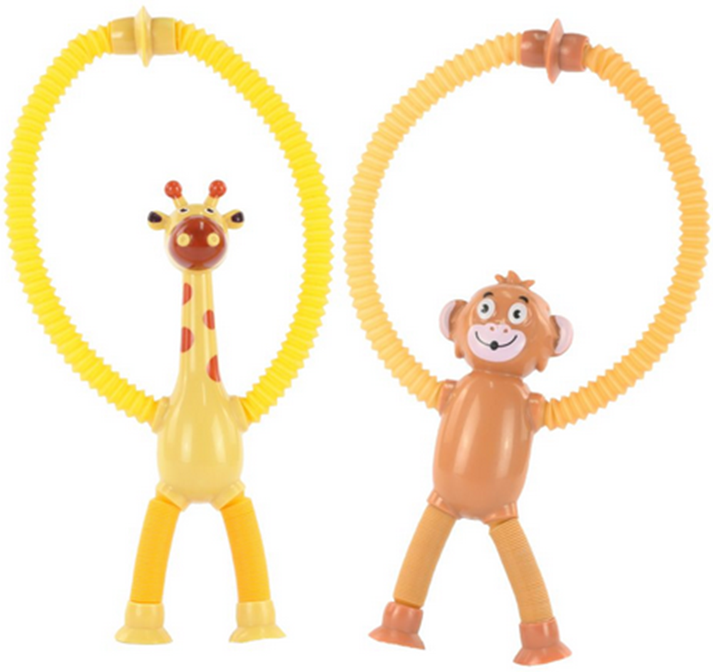 Keycraft Poptube Monkey & Giraffe