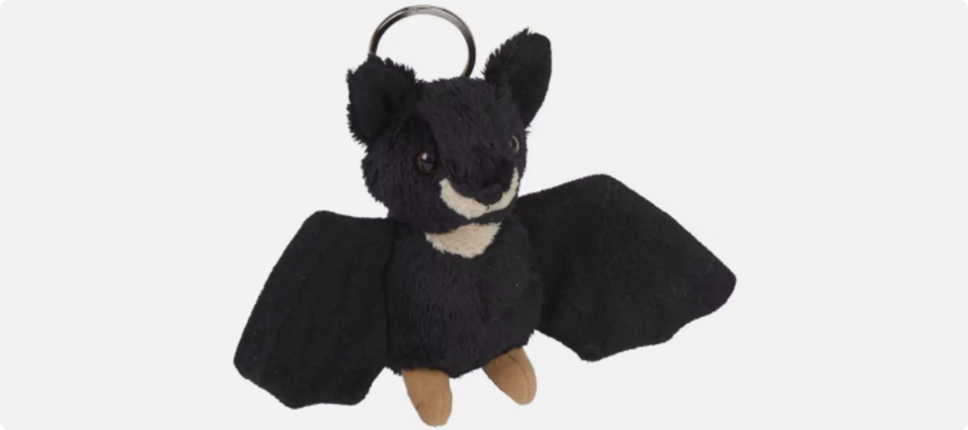 Ravensden Plush Bat Keyring 10cm