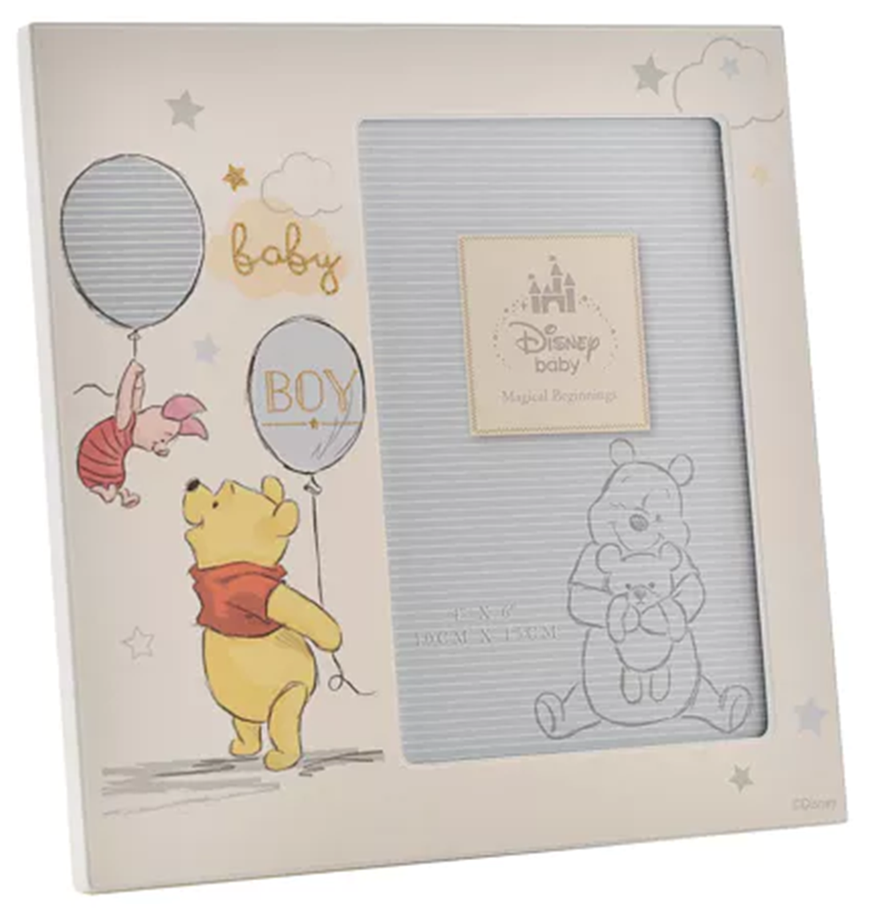 Disney Pooh Bear Baby Boy 4X6 Frame