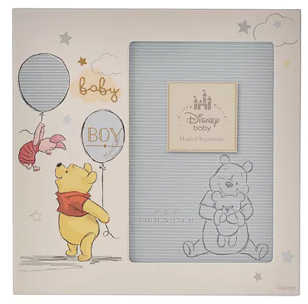 Disney Pooh Bear Baby Boy 4X6 Frame