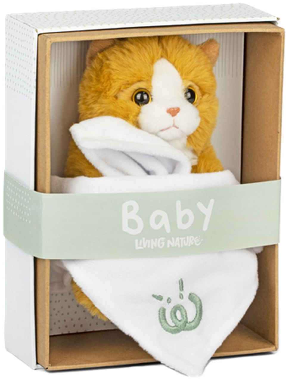 Keycraft Living Nature Babies Ginger Kitten With Blanket