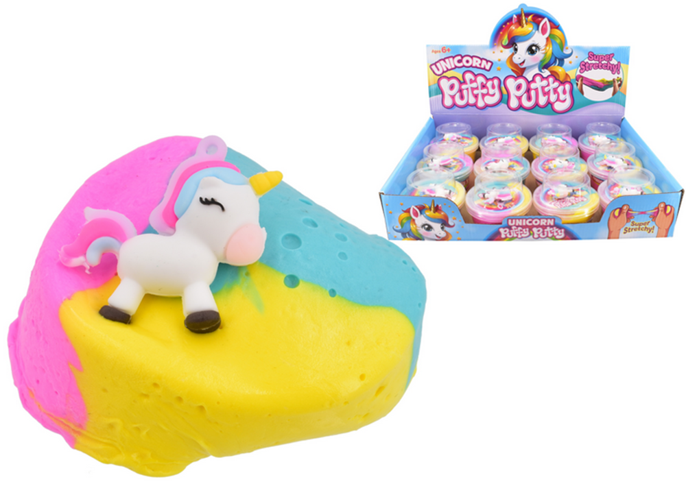 Kandytoys Unicorn Puffy Putty With Figure