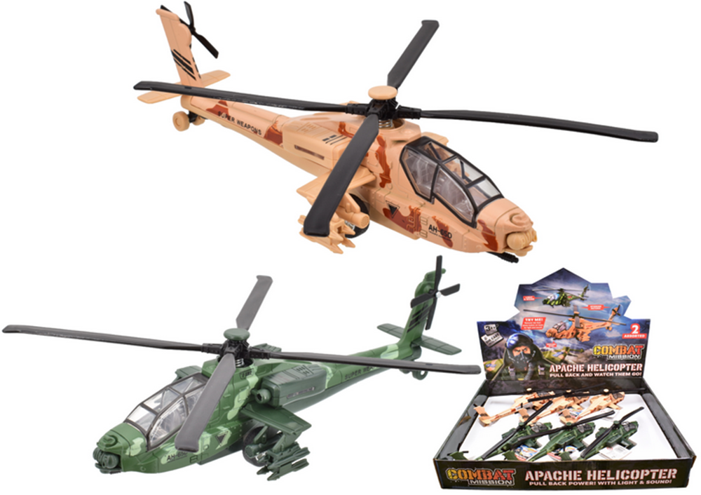 Kandytoys Diecast Apache Helicopter