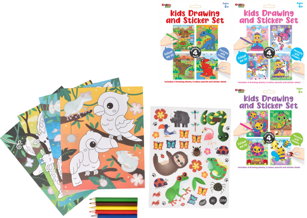 Kreative Kidz Drawing & Sticker Set