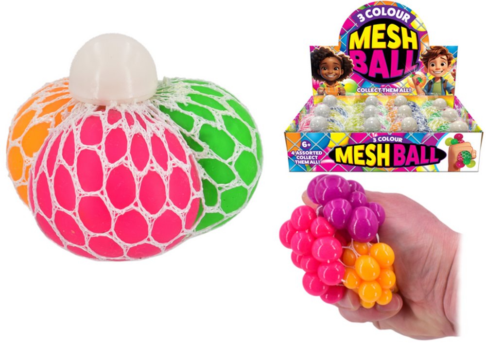 Kandytoys 3 Colour Segment Mesh Ball