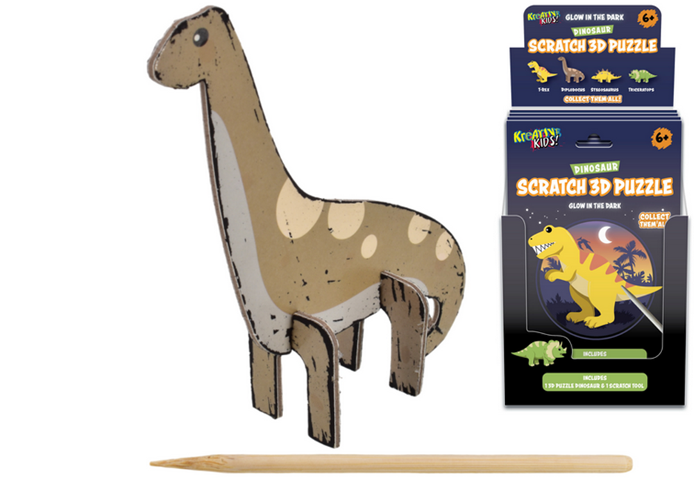 Kreative Kidz Glow In The Dark 3D Dino Puzzle