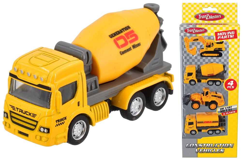 Kandytoys Construction Vehicles Set 4 Pack