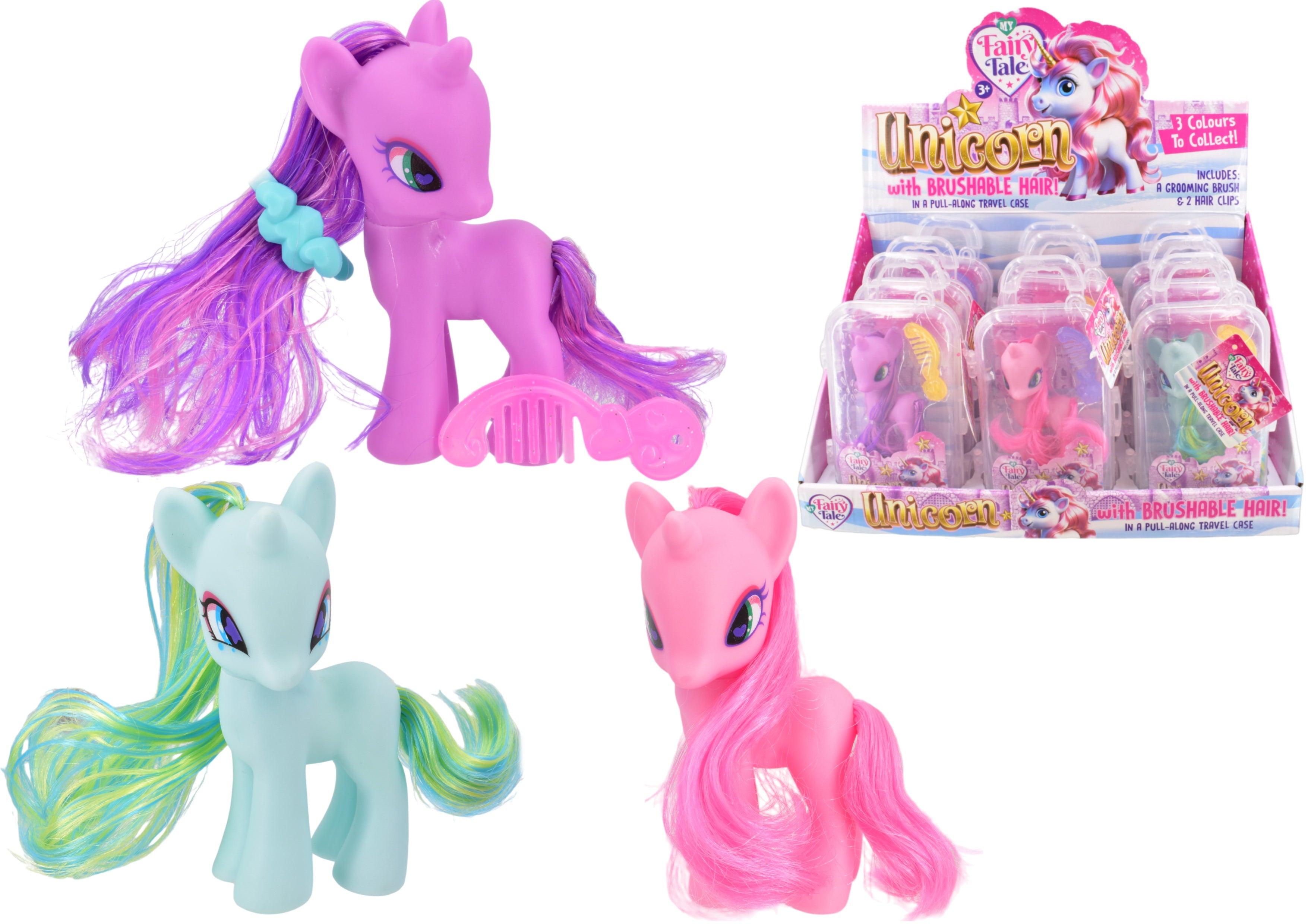 Kandytoys Unicorn With Brushable Hair in Case