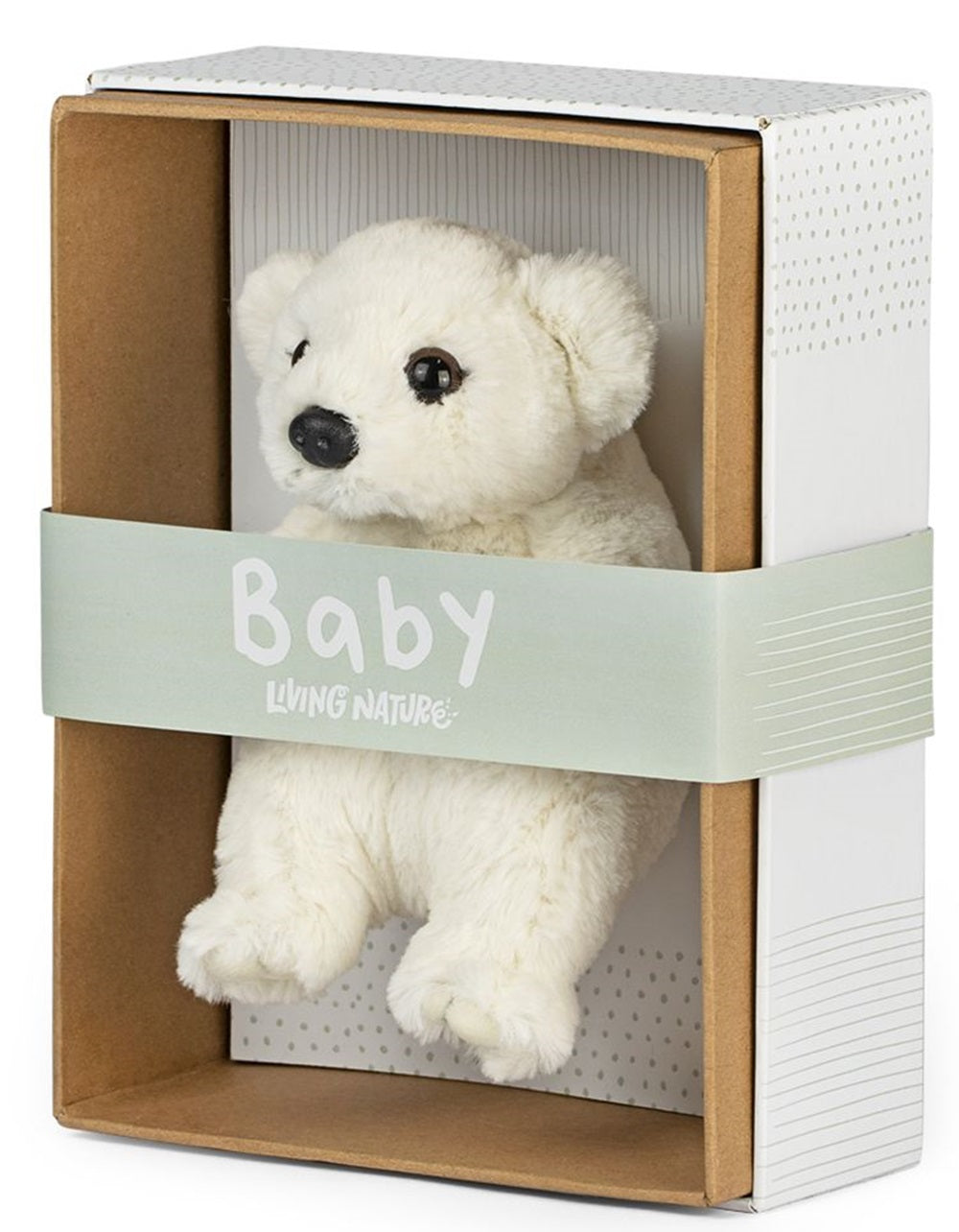 Keycraft Living Nature Babies Polar Bear Cub Plush