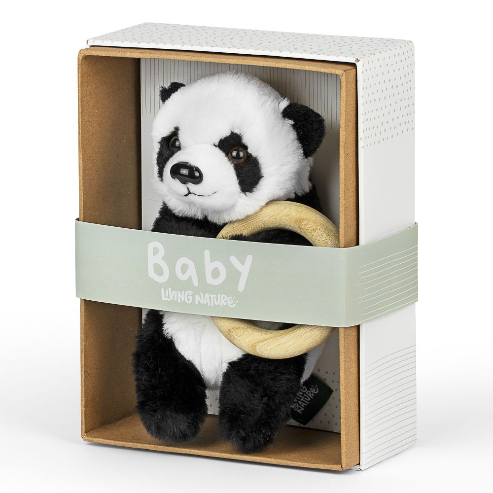 Keycraft Living Nature Baby Panda With Ring Soft Toy - AN760