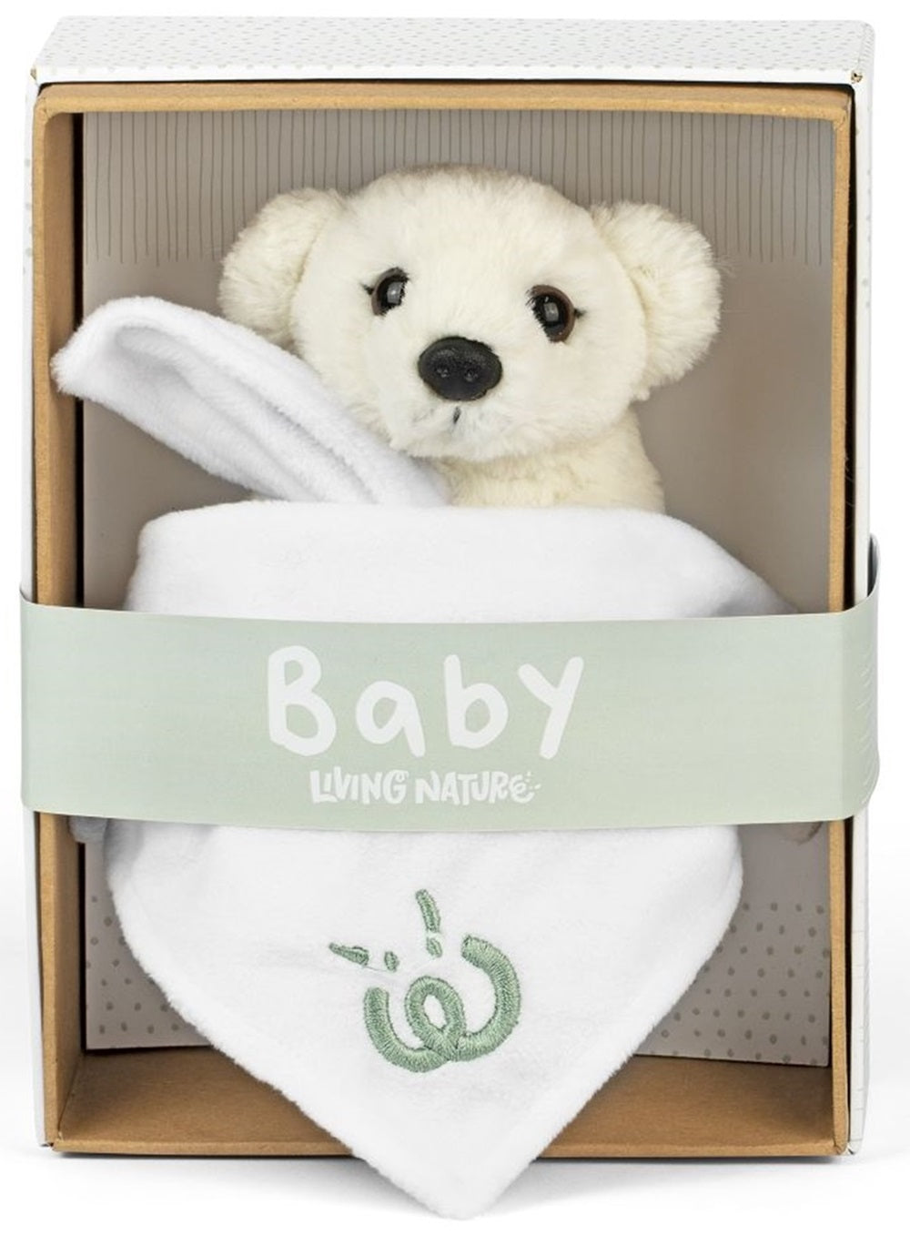 Living Nature Baby Polar Bear With Blanket