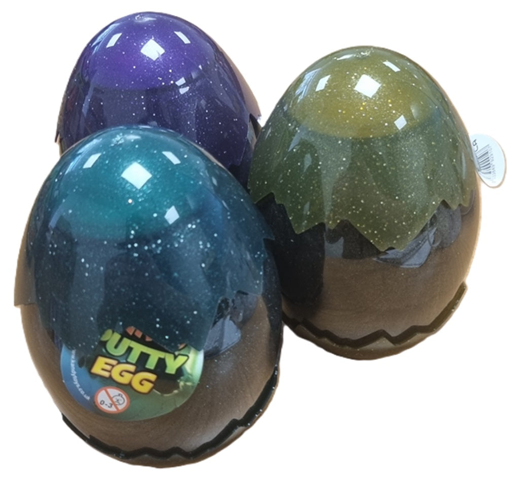 Kandytoys Metallic Large Dino Putty Egg