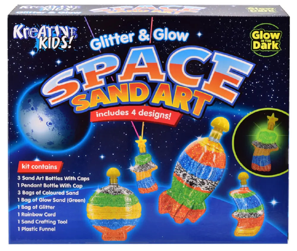 Kreative Kidz Glitter And Glow Space Sand Art