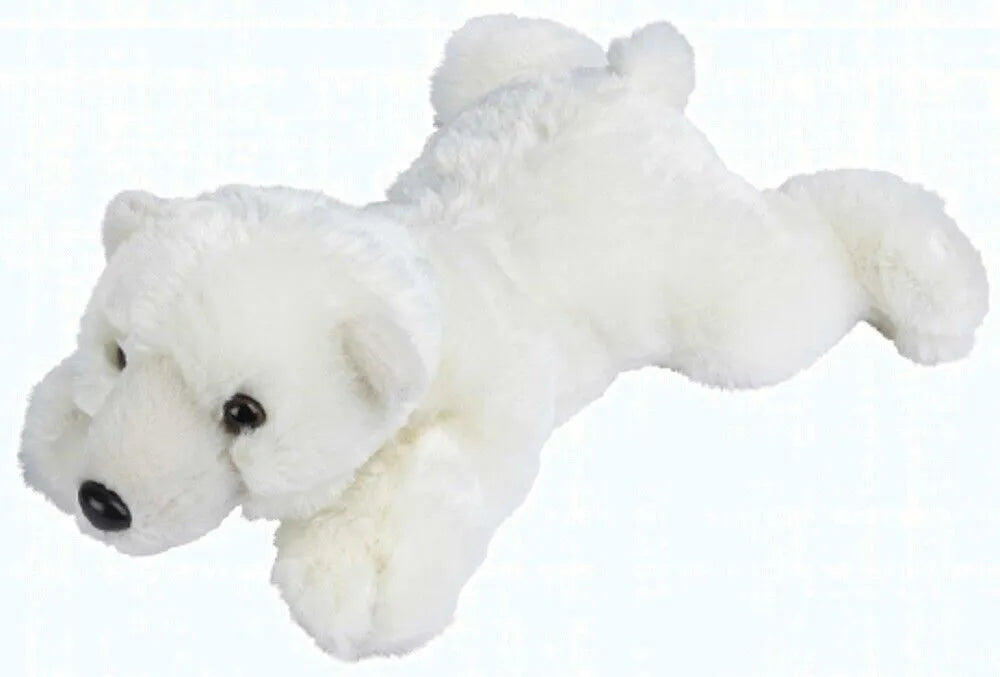 Ravensden Plush Polar Bear Laying 28cm