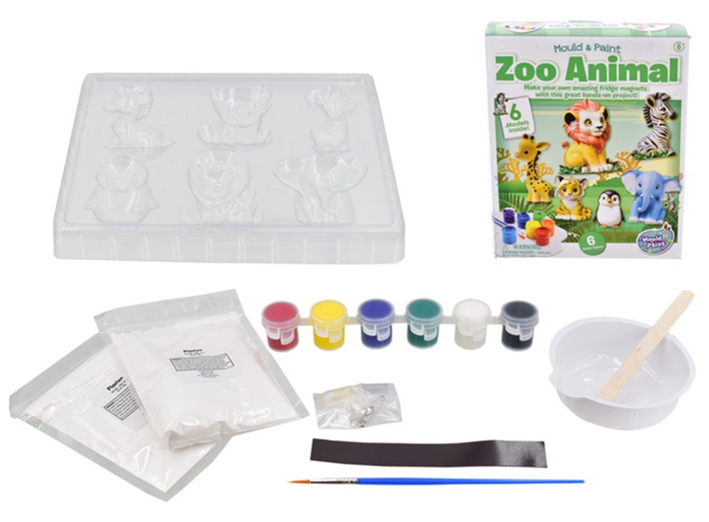 Kandytoys Mould And Paint Zoo Animal Kreative Kids