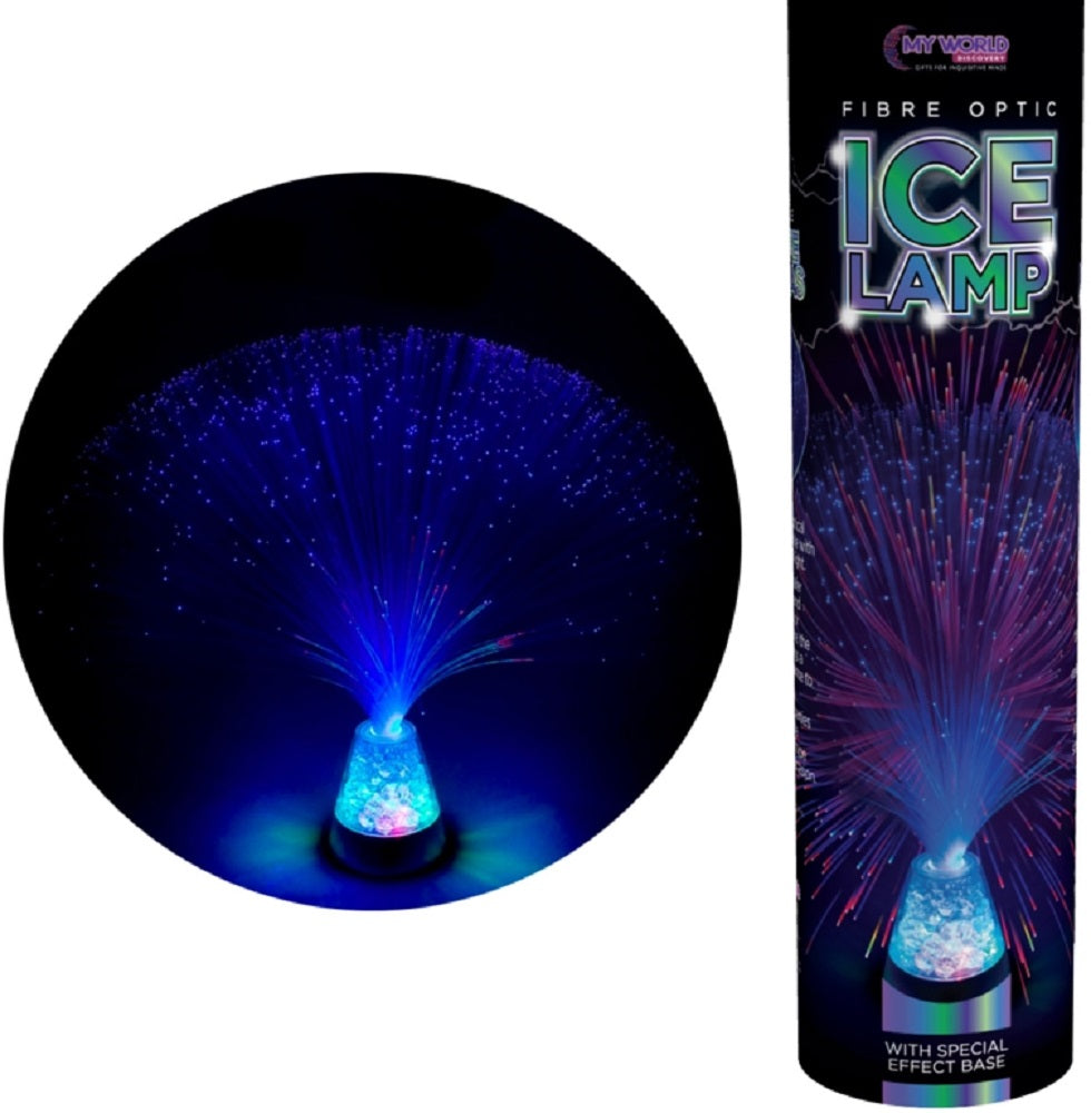 Funtime Gifts Fibre Optic Ice Lamp - Blue