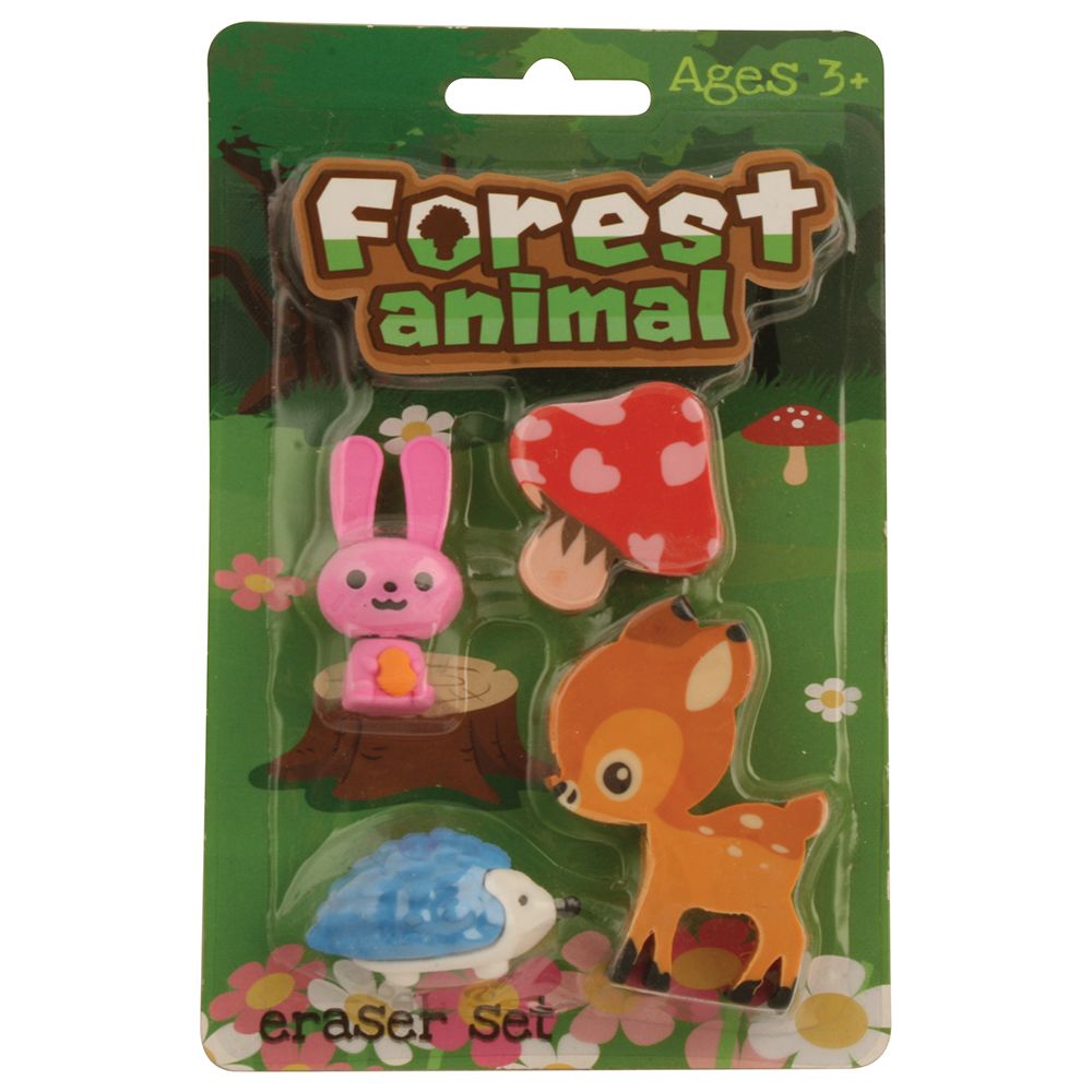 Keycraft Forest Animal Eraser Set