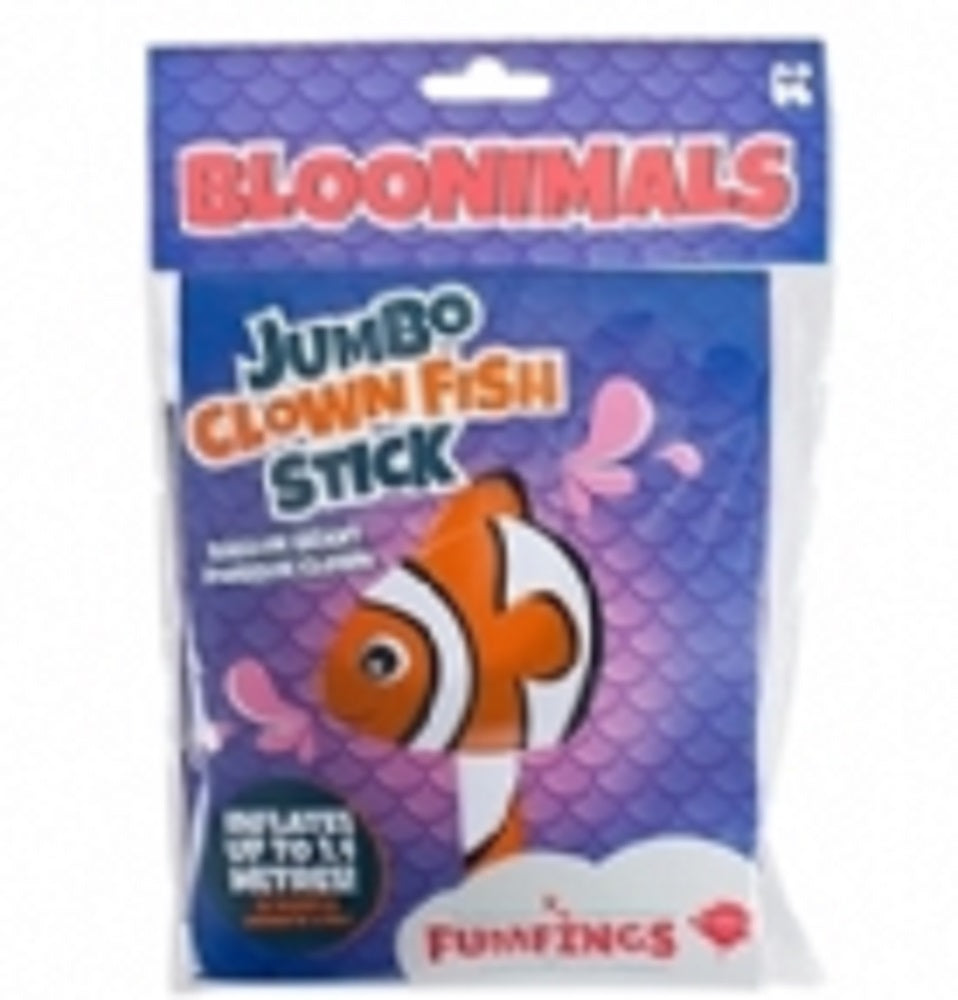 Fumfings Bloonimals Inflatable Clown Fish Stick