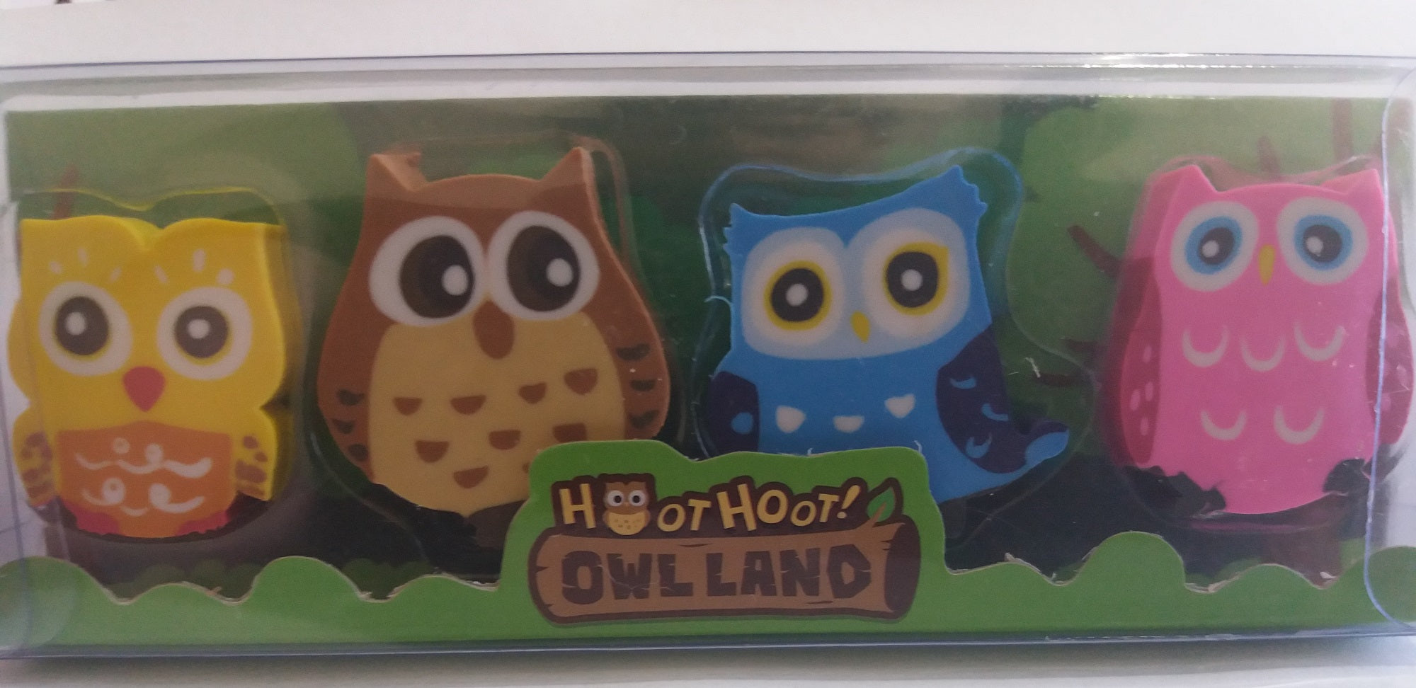 Owl Eraser Pack