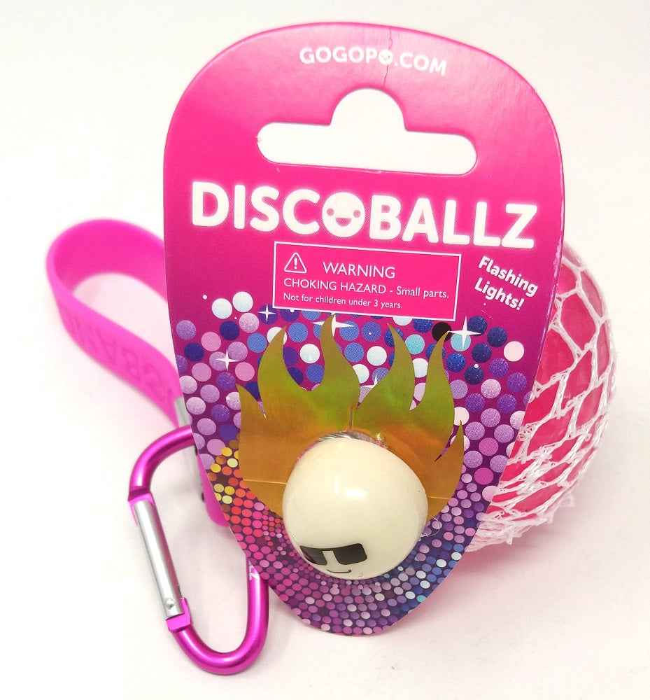 GOGOPO Coloured Disco Flashing Mesh Ball 7cm