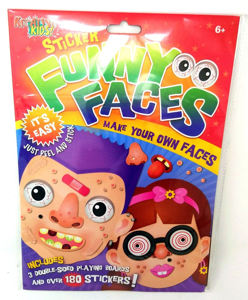 Kandytoys Make Your Own Funny Faces And Pets Sticker Set