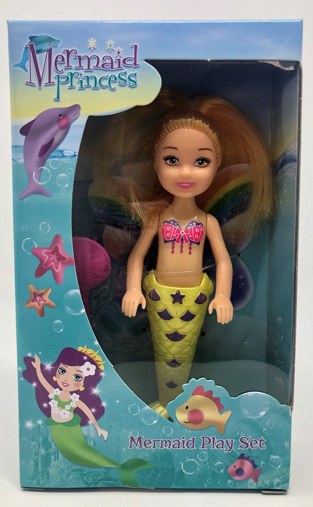 Mermaid Princes Doll Play Set - 4 Colours Available