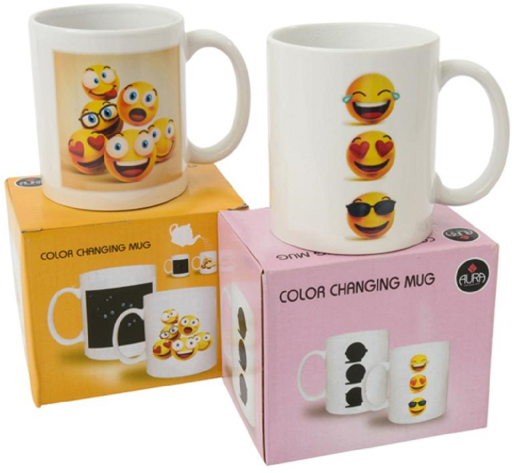 Giftworks Colour Changing Cermaic Emoji Mug 270ml