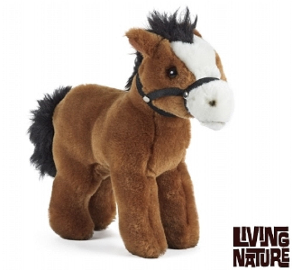 Living Nature Horse With Bridle Plush 23cm