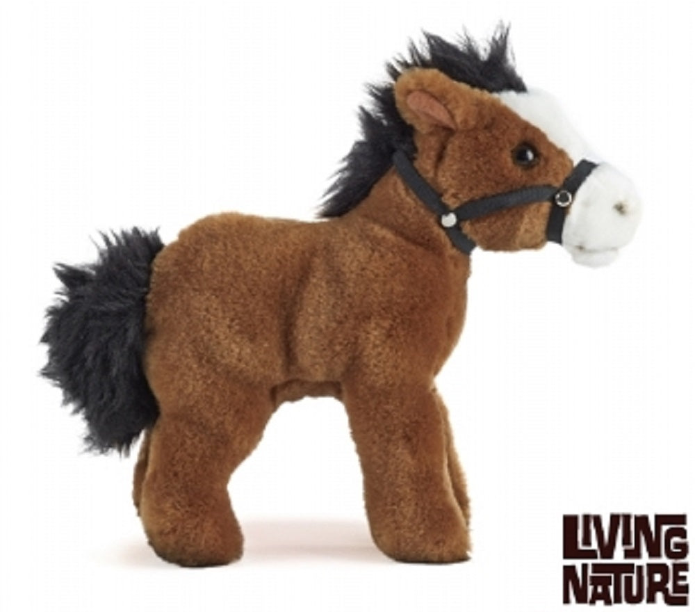 Living Nature Horse With Bridle Plush 23cm
