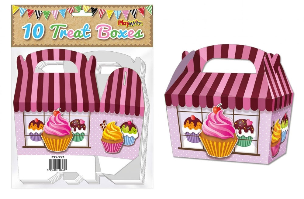 Playwrite 10 Cupcake Design Treat Boxes