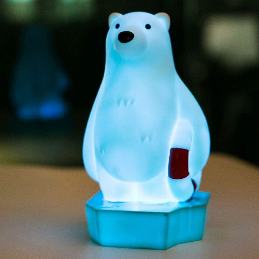 Colour Changing Polar Bear Night Light + 15 Minute Timer